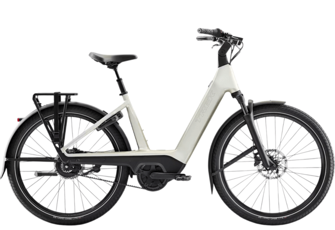 Elektrobicykel Trek Charter+ 4 Enviolo Belt 540 Lowstep Lunar Silver 2027