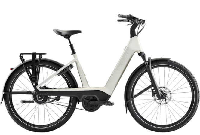 Elektrobicykel Trek Charter+ 4 Enviolo Belt 800 Lowstep Lunar Silver 2027