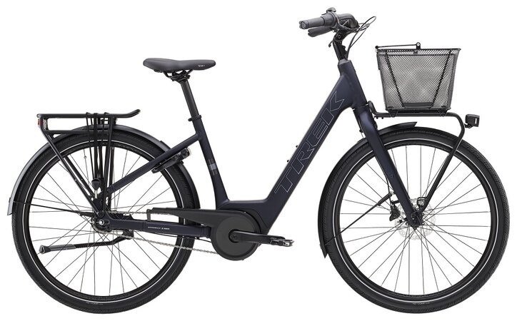 Elektrobicykel Trek District+ 1 Coaster Lowstep Matte Deep Dark Blue 2026