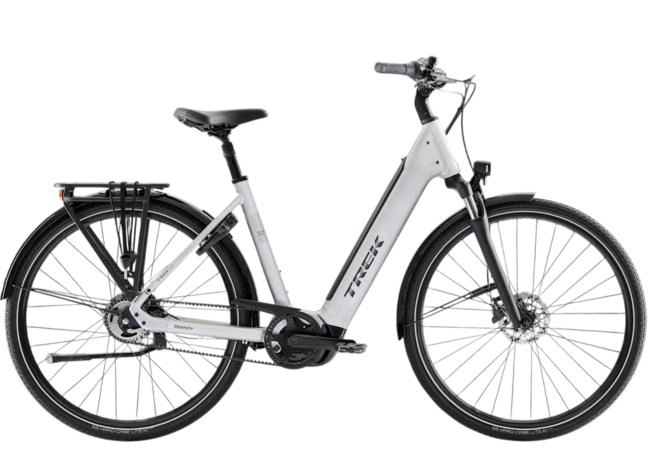 Elektrobicykel Trek District+ 4 N5 B LS Lunar Silver 2027