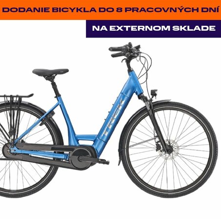 Elektrobicykel Trek District+ 6 Lowstep 500Wh Alpine Blue E 2022
