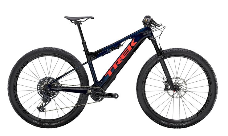 Elektrobicykel Trek E-Caliber 9.8 GX Blue Smoke/Radioactive Coral 2023