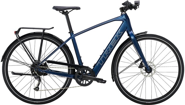 Elektrobicykel Trek FX+ 2 Satin Mulsanne Blue 2023