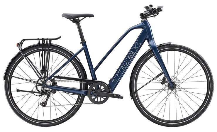Elektrobicykel Trek FX+ 2 LT Mid-step Satin Mulsanne Blue 2025