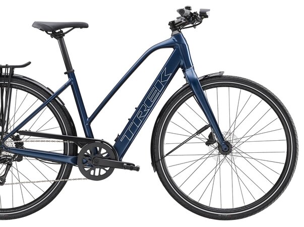 Elektrobicykel Trek FX+ 2 LT Mid-step Satin Mulsanne Blue 2025