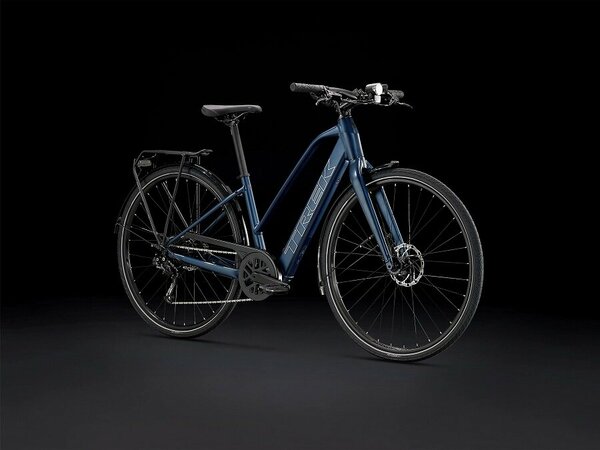 Elektrobicykel Trek FX+ 2 Stagger Satin Mulsanne Blue 2023