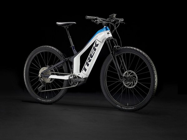 Elektrobicykel Trek Powerfly FS 7 Crystal White/Alpine-Dark Blue Fade 2022