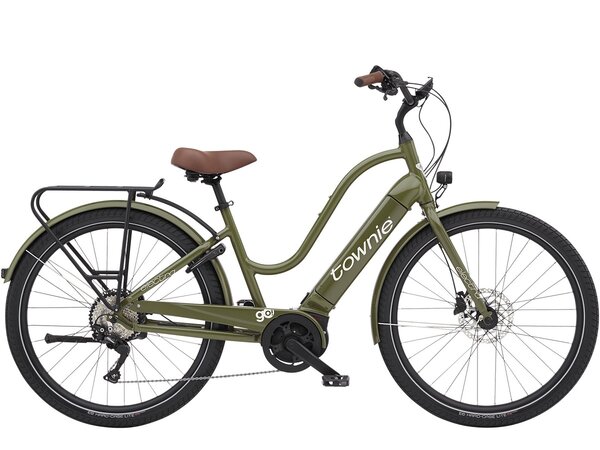 Elektrobicykel Electra Townie Path Go! 10D Step-Thru Olive 2025