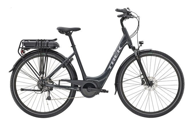 Elektrobicykel Trek Verve+ 1 Lowstep 300Wh Solid Charcoal 2023