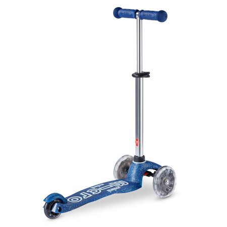 Kolobežka Micro MINI Deluxe Glitter LED Navy