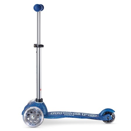 Kolobežka Micro MINI Deluxe Glitter LED Navy