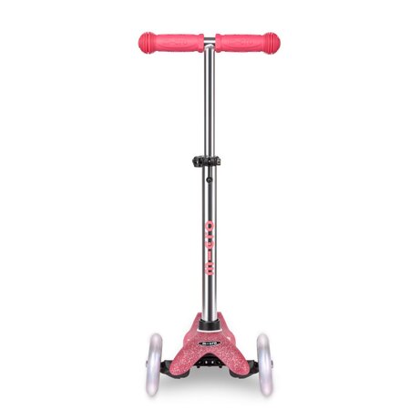 Kolobežka Micro MINI Deluxe Glitter LED Pink