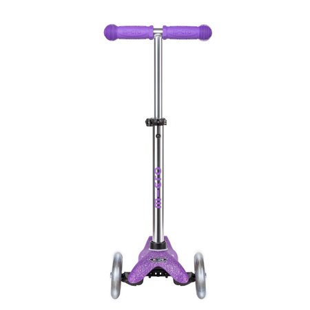 Kolobežka Micro MINI Deluxe Glitter LED Purple