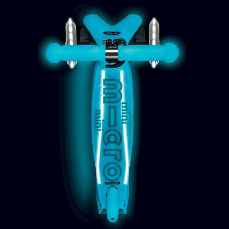 Kolobežka Micro MINI Deluxe Glow LED Plus Aqua