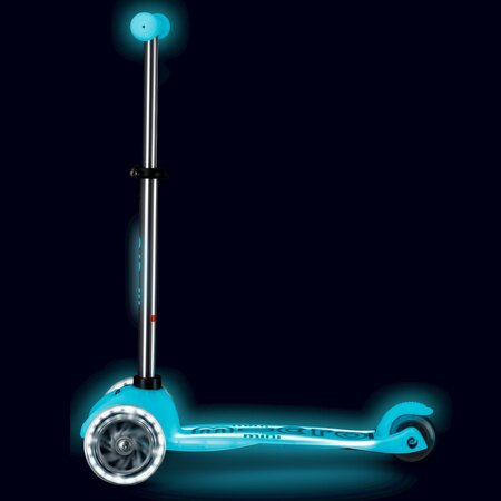 Kolobežka Micro MINI Deluxe Glow LED Plus Aqua