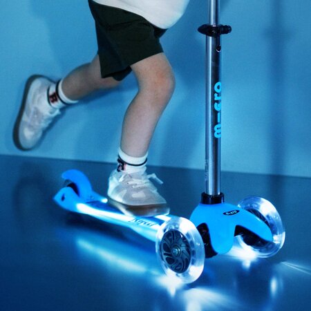 Kolobežka Micro MINI Deluxe Glow LED Plus Blue