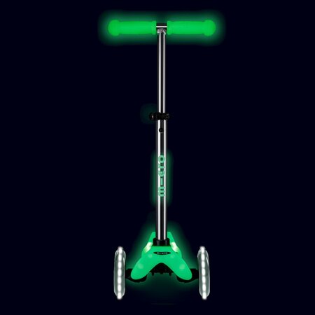 Kolobežka Micro MINI Deluxe Glow LED Plus Lime