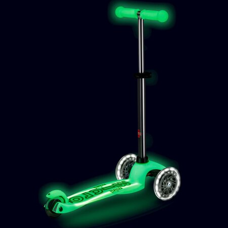 Kolobežka Micro MINI Deluxe Glow LED Plus Lime