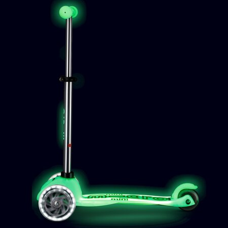 Kolobežka Micro MINI Deluxe Glow LED Plus Lime