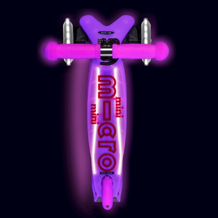 Kolobežka Micro MINI Deluxe Glow LED Plus Pink