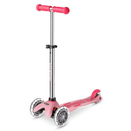 Kolobežka Micro MINI Deluxe Glow LED Plus Pink