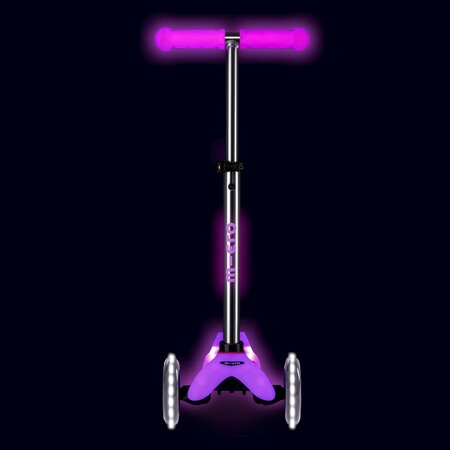 Kolobežka Micro MINI Deluxe Glow LED Plus Pink