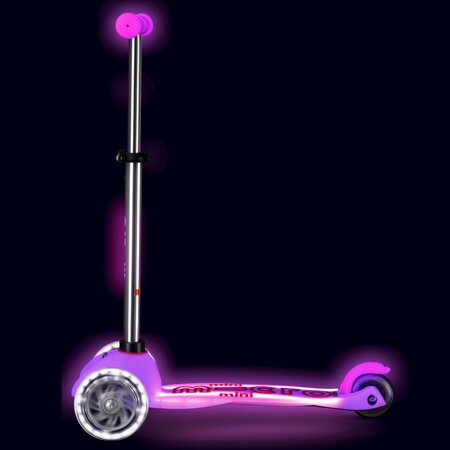 Kolobežka Micro MINI Deluxe Glow LED Plus Pink