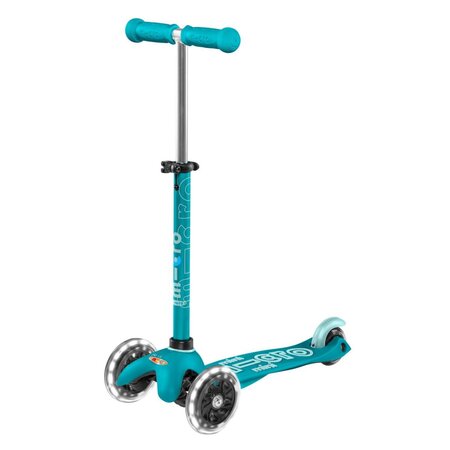 Kolobežka Micro MINI Deluxe LED Aqua