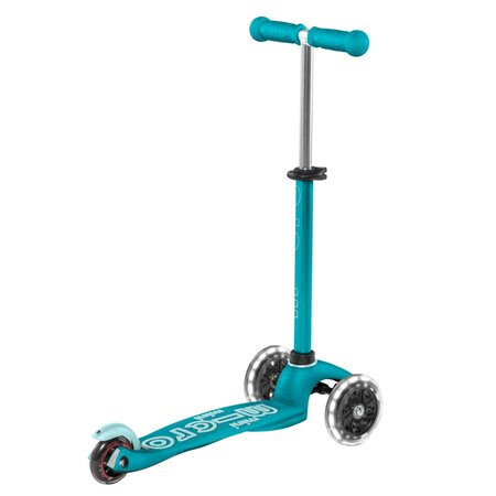 Kolobežka Micro MINI Deluxe LED Aqua