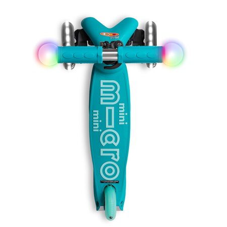 Kolobežka Micro MINI Deluxe Magic LED Aqua