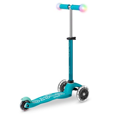 Kolobežka Micro MINI Deluxe Magic LED Aqua