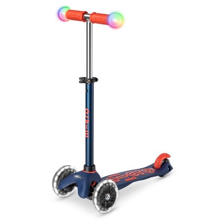 Kolobežka Micro MINI Deluxe Magic LED Navy Blue
