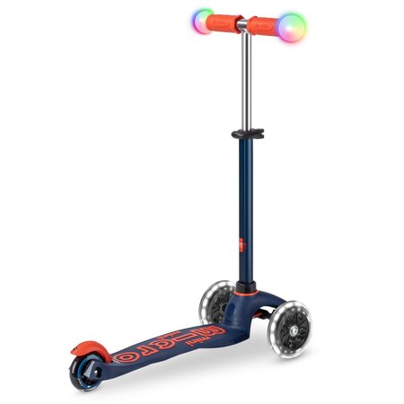 Kolobežka Micro MINI Deluxe Magic LED Navy Blue