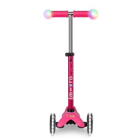 Kolobežka Micro MINI Deluxe Magic LED Pink