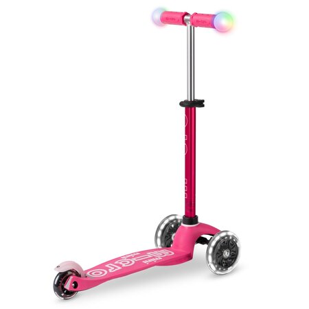 Kolobežka Micro MINI Deluxe Magic LED Pink
