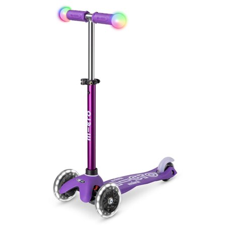 Kolobežka Micro MINI Deluxe Magic LED Purple
