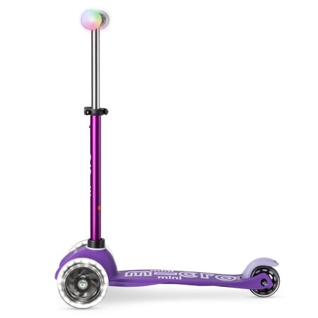 Kolobežka Micro MINI Deluxe Magic LED Purple