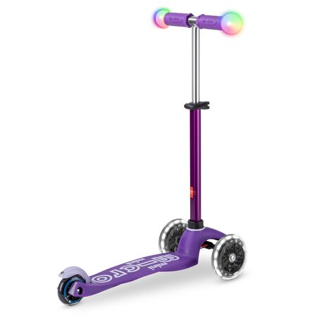 Kolobežka Micro MINI Deluxe Magic LED Purple
