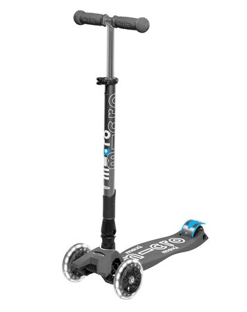 Kolobežka Micro MAXI Deluxe skladacie Volcano Grey LED