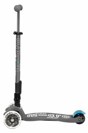 Kolobežka Micro MAXI Deluxe skladacie Volcano Grey LED