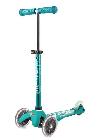 Kolobežka Micro MINI Deluxe Aqua LED