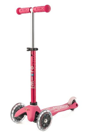 Kolobežka Micro MINI Deluxe Pink LED