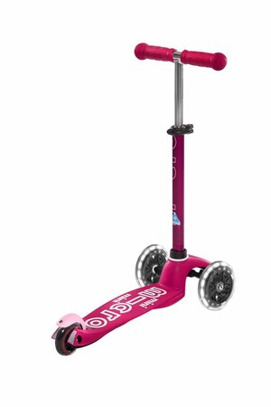 Kolobežka Micro MINI Deluxe Pink LED