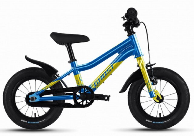 Bicykel Ghost Powerkid 12 E Metallic Blue/Metallic Yellow Gloss 2023