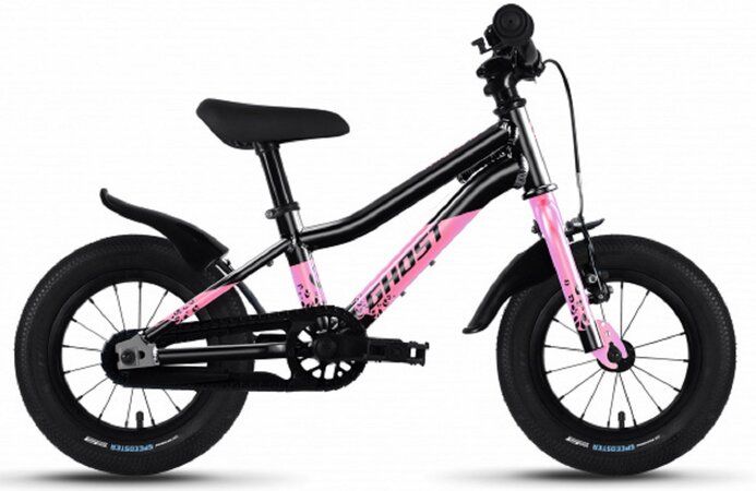 Bicykel Ghost Powerkid 12 Metallic Black/Pearl Pink Gloss E 2023