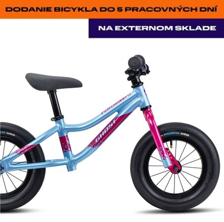 Odrážadlo Ghost Powerkiddy 12 Baby Blue/Magenta Gloss E 2022
