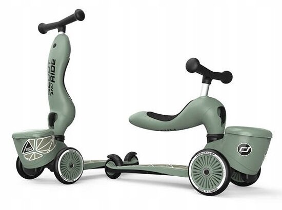 Testované detské odrážadlo a kolobežka Scoot & Ride Highwaykick1 2v1 Lifestyle Green Lines