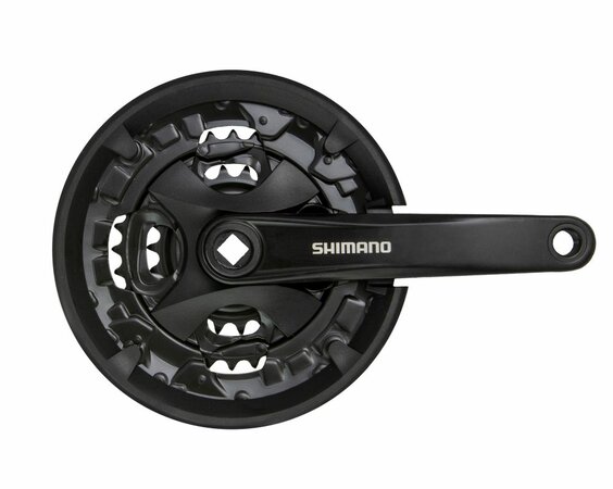 Shimano Stred Altus MT101 175mm 44/32/22z. 9-k. čierny s krytom