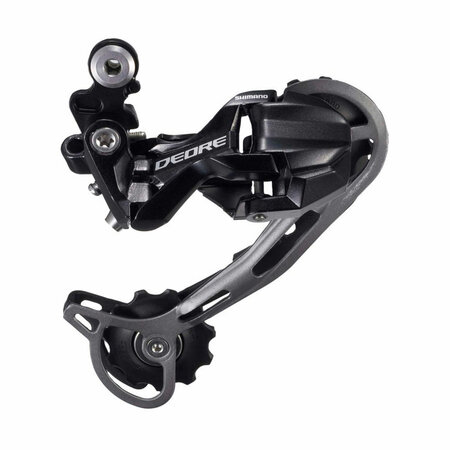 Prehadzovačka Shimano Deore M592 9-k. čierna super dlhé ramienko Shadow