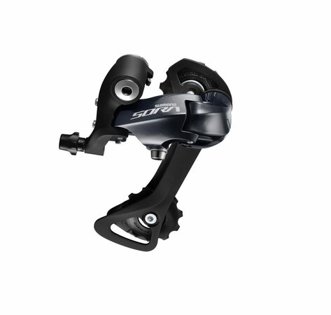 Prehadzovačka Shimano Sora R3000 9-K, dlhé ramienko Čierna